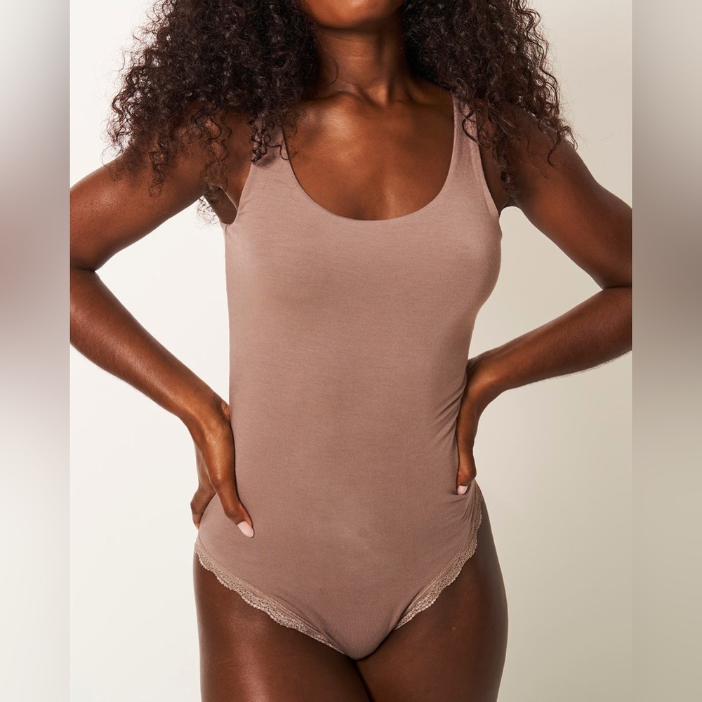 New Stripe & Stare for free people Scoop Back Bodysuit XS $75 - Picture 3 of 9